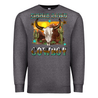 Charcoal Heather simmer down cowboy Premium Sweatshirt - texasbilliewilder