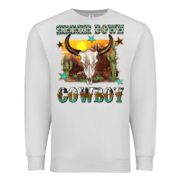 Dove Grey simmer down cowboy Premium Sweatshirt - texasbilliewilder