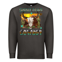 Smoke simmer down cowboy Premium Sweatshirt - texasbilliewilder