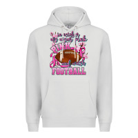 Dove Grey in october we wear pink and watch football Premium Hoodie - AdoDesignShop