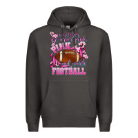 Smoke in october we wear pink and watch football Premium Hoodie - AdoDesignShop