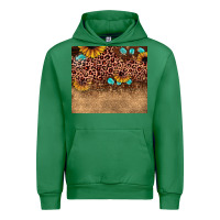 Emerald leopard glitter sunflower gemstone Urban Hoodie - JahusDesignShop
