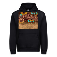 Foreset Green leopard glitter sunflower gemstone Urban Hoodie - JahusDesignShop
