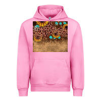 Fuchsia Pink leopard glitter sunflower gemstone Urban Hoodie - JahusDesignShop