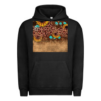 Pigment Black leopard glitter sunflower gemstone Urban Hoodie - JahusDesignShop
