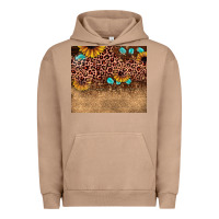 Pigment Burro leopard glitter sunflower gemstone Urban Hoodie - JahusDesignShop