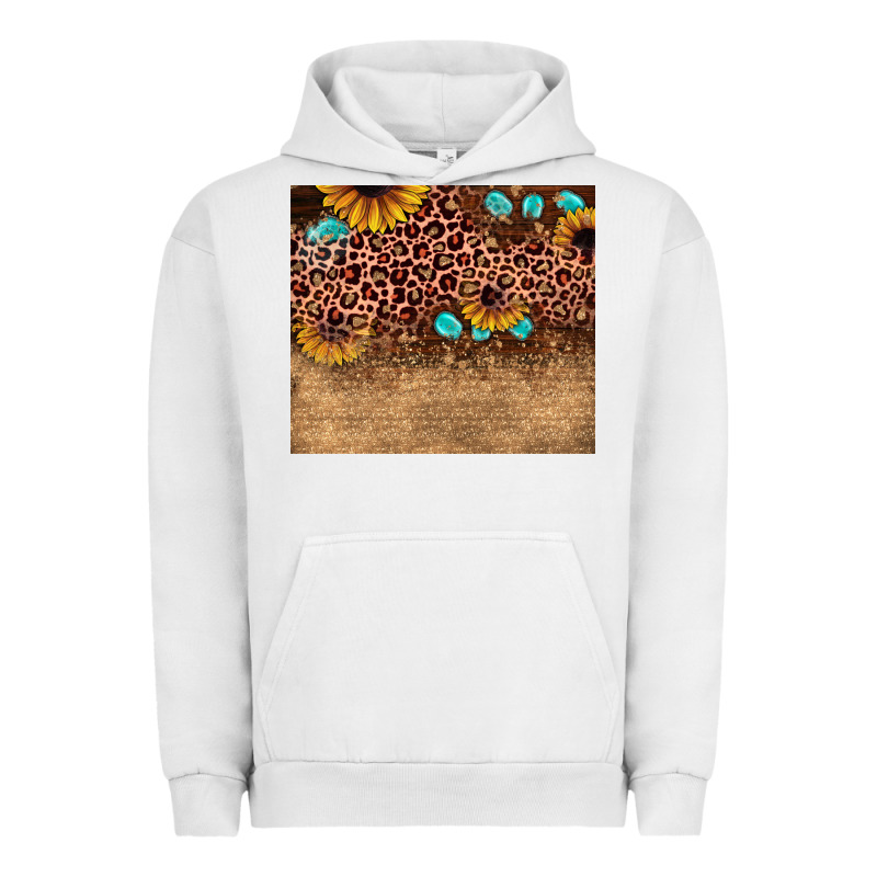Leopard Glitter Sunflower Gemstone Urban Hoodie by JahusDesignShop | Teevron