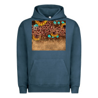 Pigment Midnight Navy leopard glitter sunflower gemstone Urban Hoodie - JahusDesignShop