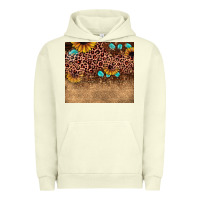 Pigment Pistachio leopard glitter sunflower gemstone Urban Hoodie - JahusDesignShop