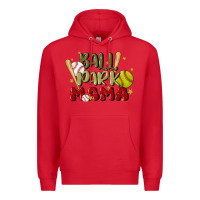 Red ballpark mama Premium Hoodie - JahusDesignShop