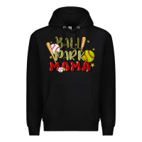 Black ballpark mama Premium Hoodie - JahusDesignShop