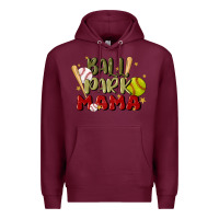 Burgundy ballpark mama Premium Hoodie - JahusDesignShop