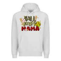 Dove Grey ballpark mama Premium Hoodie - JahusDesignShop