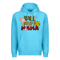 Ocean Blue ballpark mama Premium Hoodie - JahusDesignShop