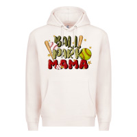 Pale Pink ballpark mama Premium Hoodie - JahusDesignShop
