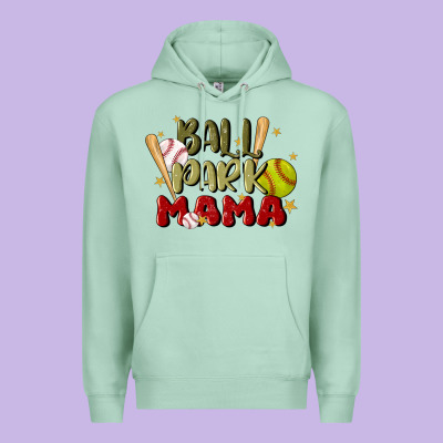Ballpark Mama Premium Hoodie Designed By Jahusdesignshop