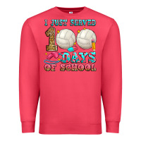 Cardinal i just served 100 days of school volleyball Premium Sweatshirt - Zillion Design Studio