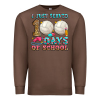 Chestnut i just served 100 days of school volleyball Premium Sweatshirt - Zillion Design Studio