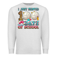 Oatmeal Heather i just served 100 days of school volleyball Premium Sweatshirt - Zillion Design Studio
