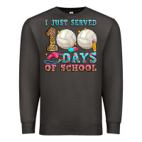 Smoke i just served 100 days of school volleyball Premium Sweatshirt - Zillion Design Studio