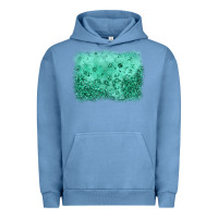 Pigment Pebble Blue green glitter background Urban Hoodie - JahusDesignShop