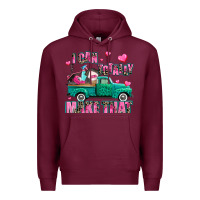Burgundy i can totally make that Premium Hoodie - AdoDesignShop