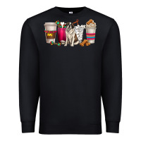 Black st. bernard dog coffee cups Premium Sweatshirt - texasbilliewilder