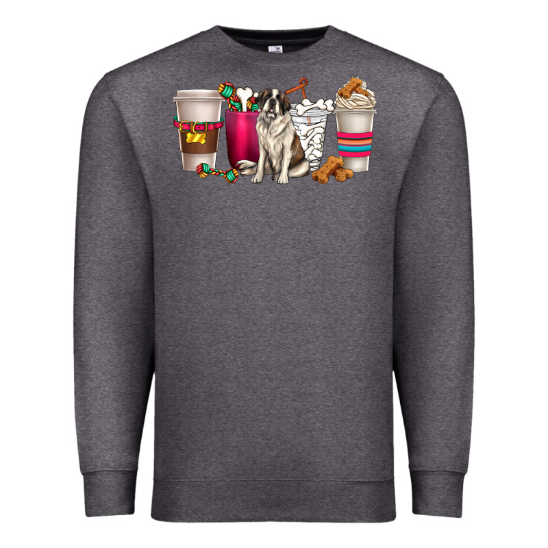 St. Bernard Dog Coffee Cups Premium Sweatshirt by texasbilliewilder | Teevron