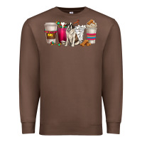 Chestnut st. bernard dog coffee cups Premium Sweatshirt - texasbilliewilder