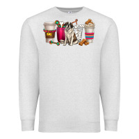 Oatmeal Heather st. bernard dog coffee cups Premium Sweatshirt - texasbilliewilder