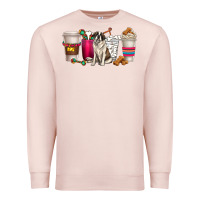 Pale Pink st. bernard dog coffee cups Premium Sweatshirt - texasbilliewilder