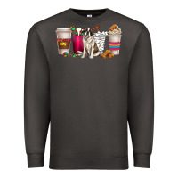 Smoke st. bernard dog coffee cups Premium Sweatshirt - texasbilliewilder