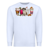 White st. bernard dog coffee cups Premium Sweatshirt - texasbilliewilder
