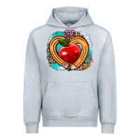 Heather Grey teacher heart pen Urban Hoodie - AdoDesignShop