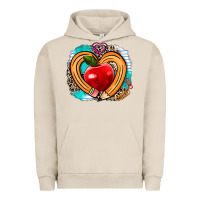 Pigment French Oak teacher heart pen Urban Hoodie - AdoDesignShop
