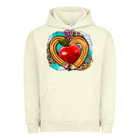 Pigment Pistachio teacher heart pen Urban Hoodie - AdoDesignShop