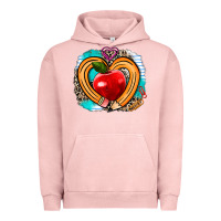Pigment Salmon teacher heart pen Urban Hoodie - AdoDesignShop