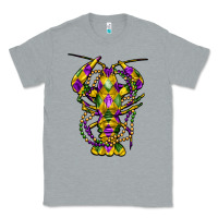 Heather Grey mardi gras crawfish Classic Tee - FaDigitalArtStudio