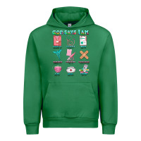Emerald nurse god says i am  nurse elements Urban Hoodie - AdoDesignShop