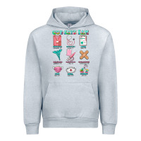 Heather Grey nurse god says i am  nurse elements Urban Hoodie - AdoDesignShop