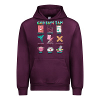 Mauve Wine nurse god says i am  nurse elements Urban Hoodie - AdoDesignShop