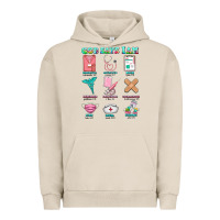 Pigment French Oak nurse god says i am  nurse elements Urban Hoodie - AdoDesignShop