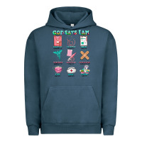 Pigment Midnight Navy nurse god says i am  nurse elements Urban Hoodie - AdoDesignShop