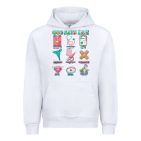 White nurse god says i am  nurse elements Urban Hoodie - AdoDesignShop