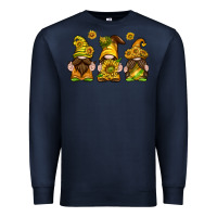 Navy sunflower gnomies Premium Sweatshirt - texasbilliewilder