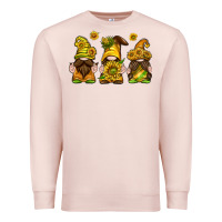 Pale Pink sunflower gnomies Premium Sweatshirt - texasbilliewilder