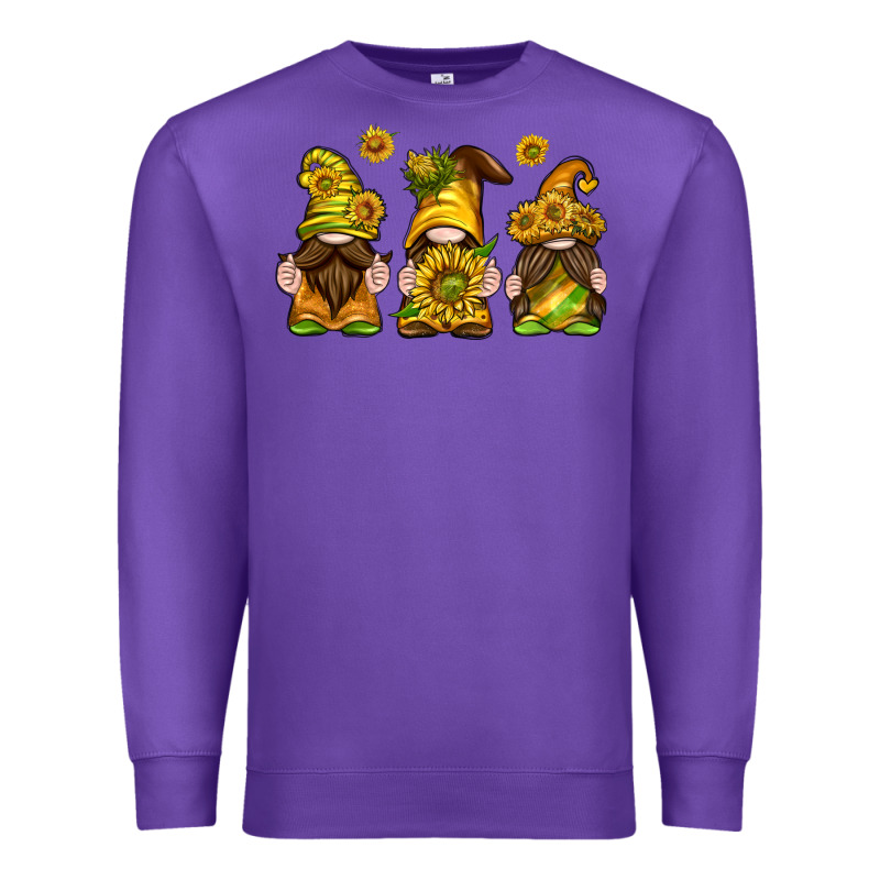 Sunflower Gnomies Premium Sweatshirt by texasbilliewilder | Teevron