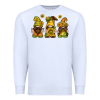 White sunflower gnomies Premium Sweatshirt - texasbilliewilder