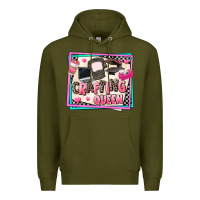 Army Green crafting queen Premium Hoodie - AdoDesignShop