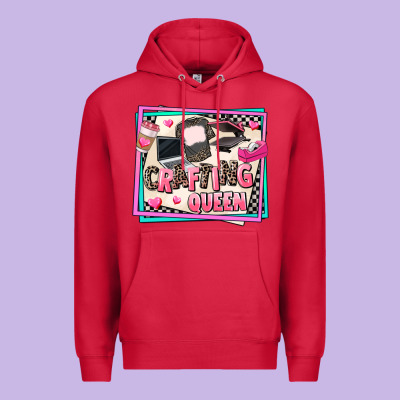 Crafting Queen Premium Hoodie Designed By Adodesignshop